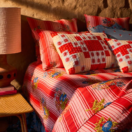 Abilene Patchwork Sham - Poppy