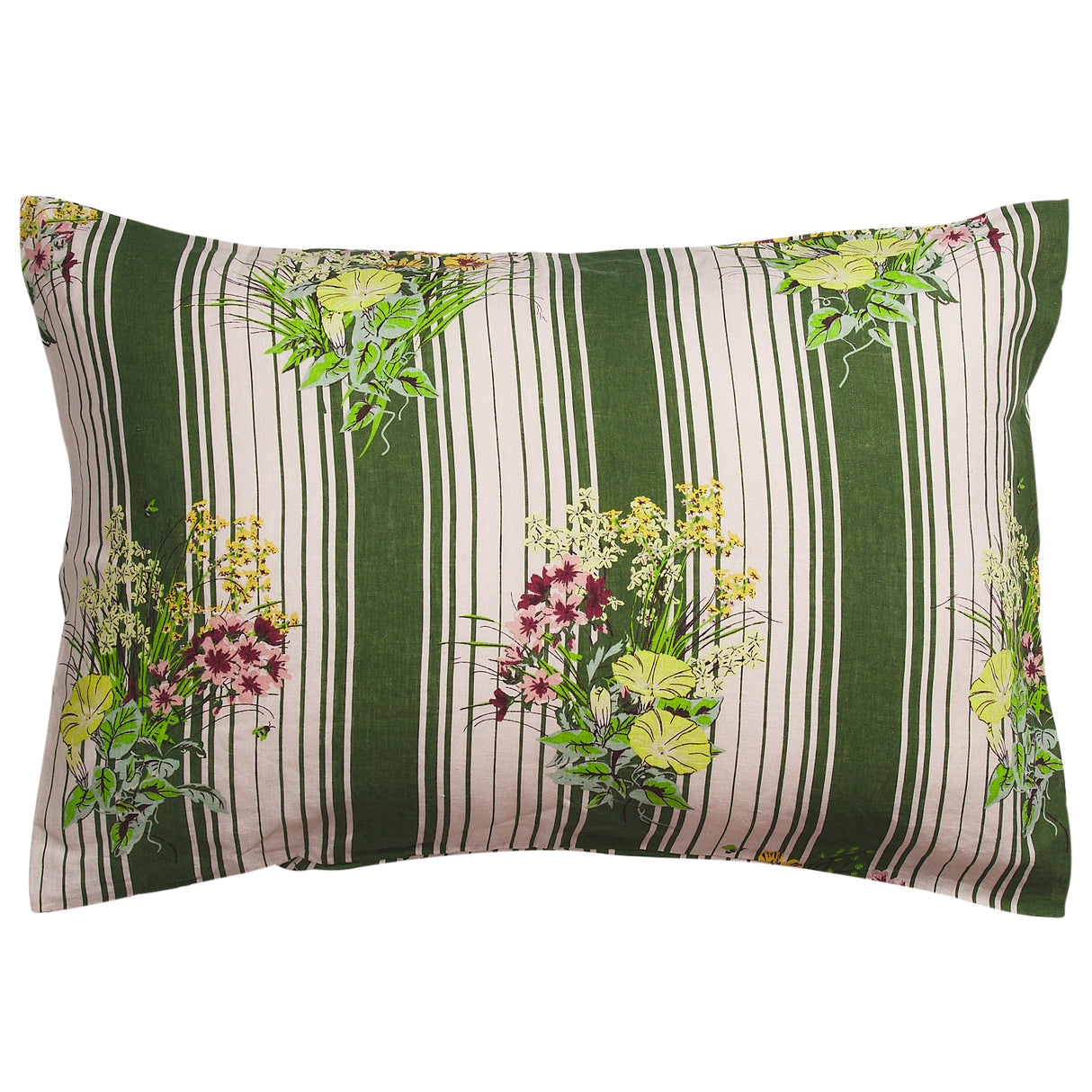 Dempsey Linen Pillowcase Set - Hunter Green Standard