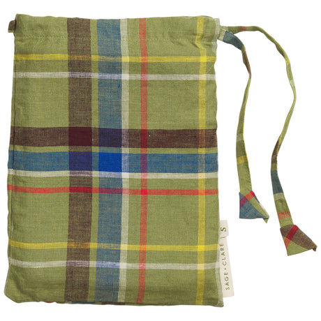 Frances Linen Pillowcase Set - Moss Standard