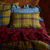 Frances Linen Pillowcase Set - Moss Standard