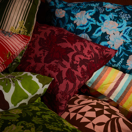 Sierra Linen Pillowcase Set - Terracotta Standard