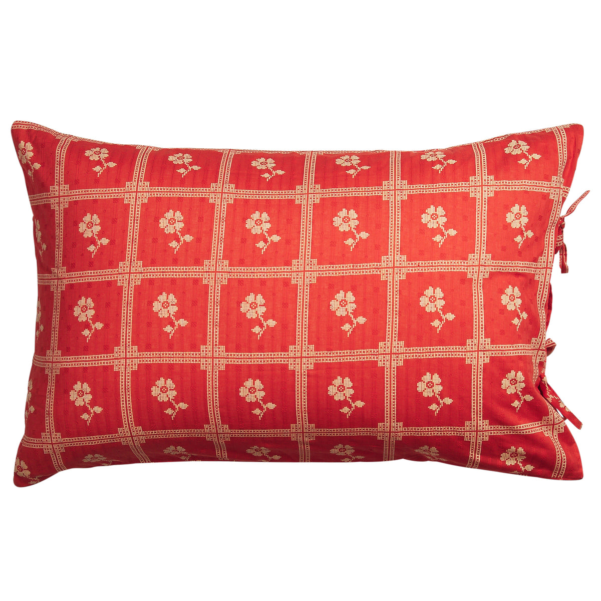Bonny Cotton Pillowcase Set - Poppy Standard