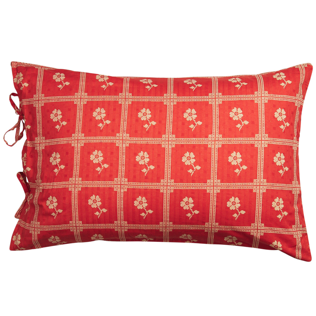 Bonny Cotton Pillowcase Set - Poppy Standard