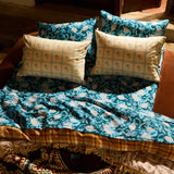 Bonny Cotton Pillowcase Set - Turquoise Standard