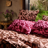 Nora Linen Pillowcase Set - Dahlia Standard