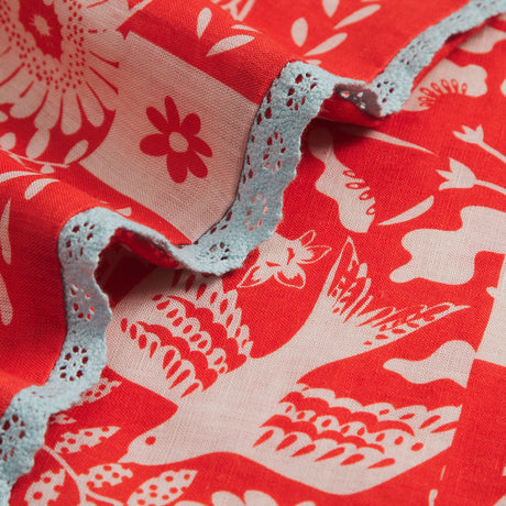 Indiana Linen Pillowcase Set - Poppy Standard