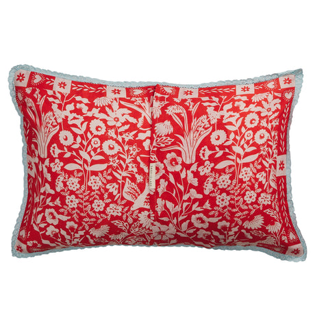 Indiana Linen Pillowcase Set - Poppy Standard