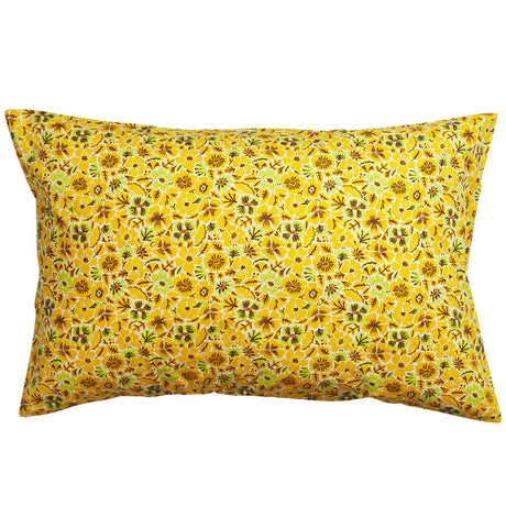 Magnolia Cotton Pillowcase Set - Ochre Standard
