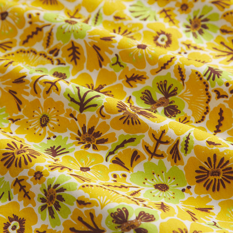 Magnolia Cotton Pillowcase Set - Ochre Standard