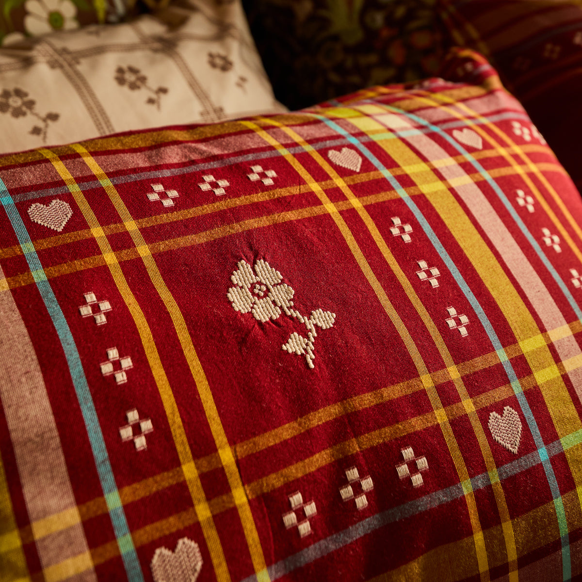 Josephine Cotton Pillowcase Set - Sienna