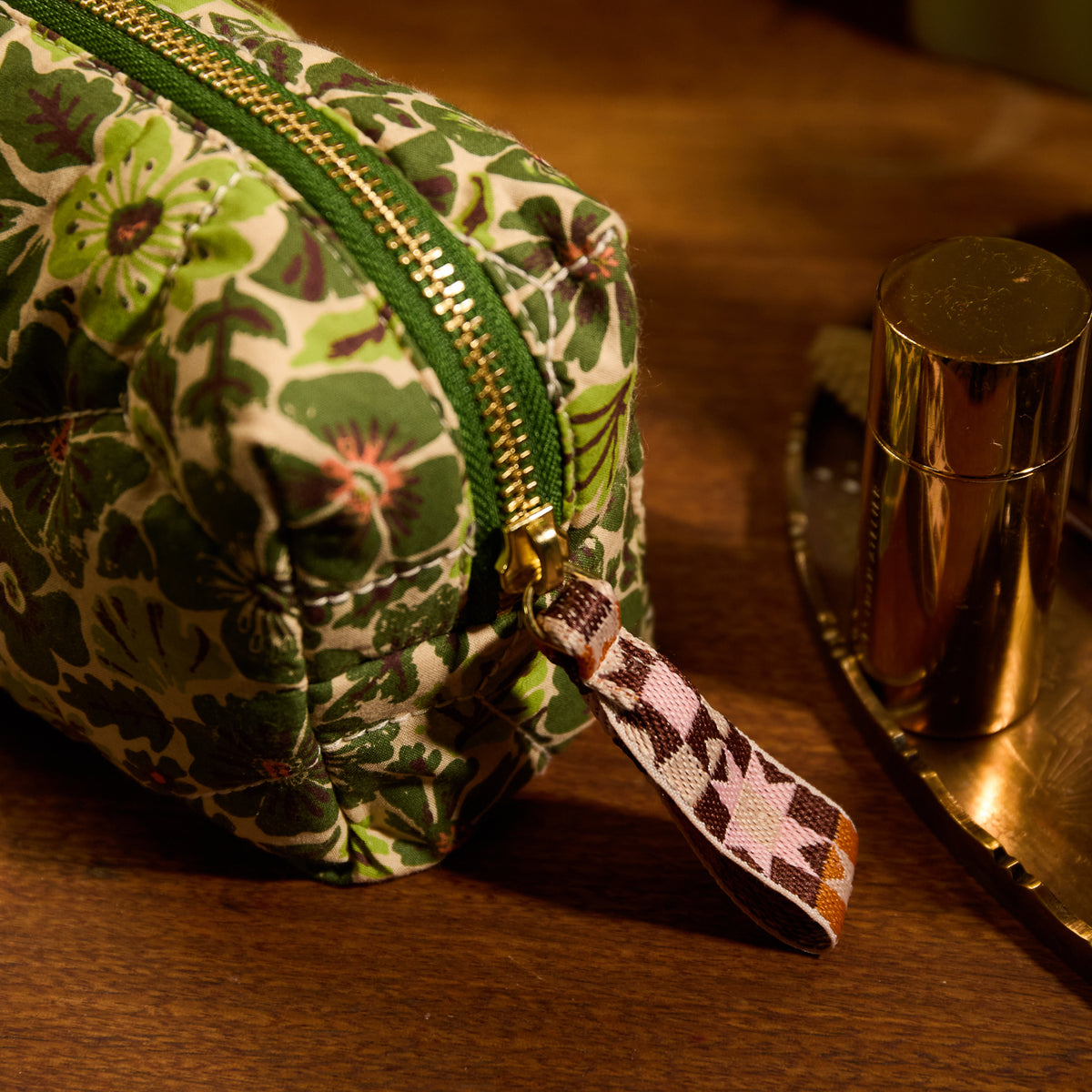 Magnolia Travel Pouch - Cactus Green