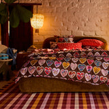 Loretta Cotton Quilt Cover - Umber Queen