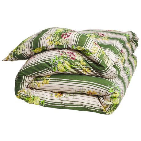 Dempsey Linen Quilt Cover - Hunter Green Queen