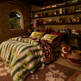 Dempsey Linen Quilt Cover - Hunter Green Queen