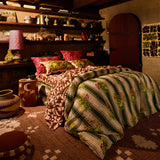 Dempsey Linen Quilt Cover - Hunter Green Queen