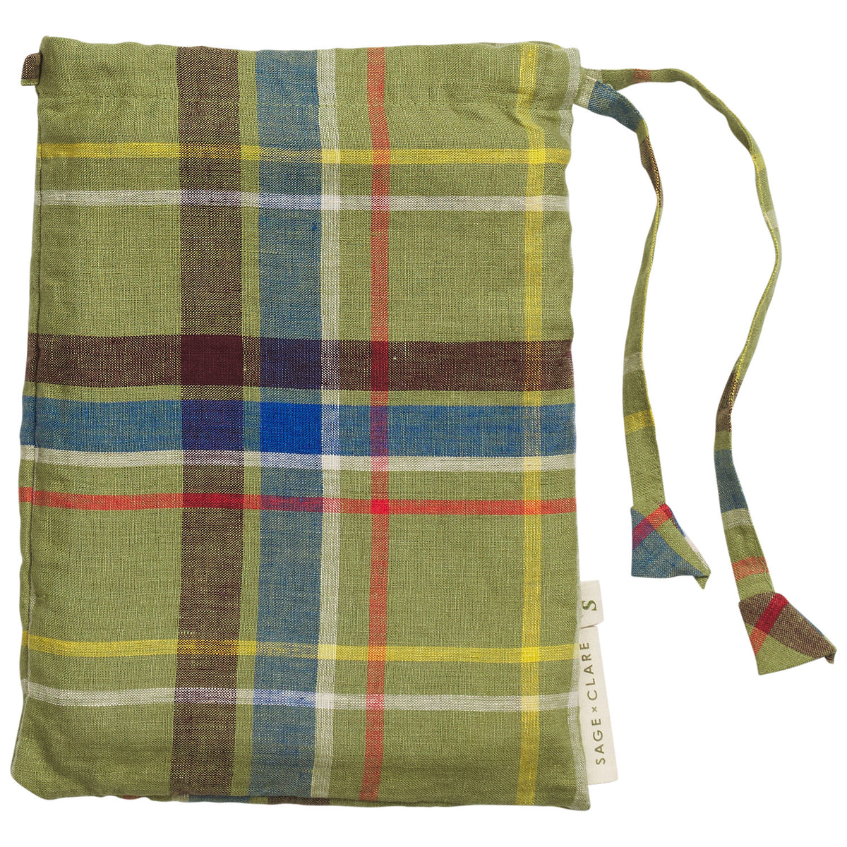Frances Linen Quilt Cover - Moss Queen