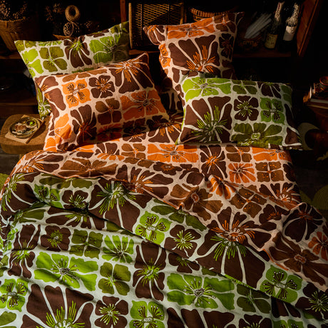 Jolene Linen Quilt Cover - Fluorite Queen