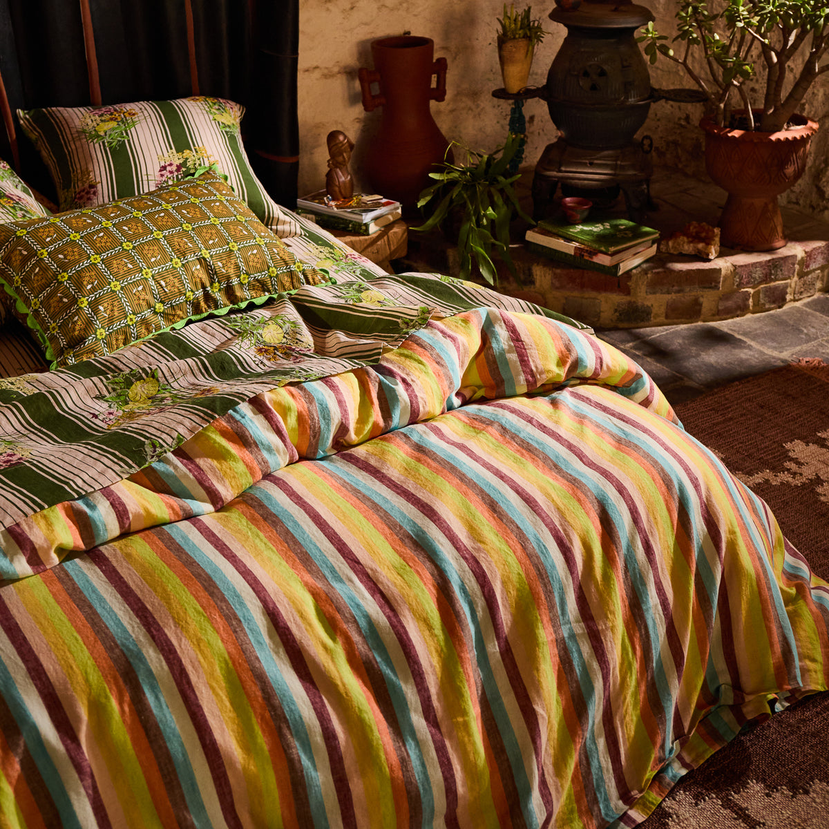Tilda Linen Quilt Cover Single