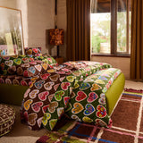 Loretta Cotton Quilt Cover - Hunter Green Single
