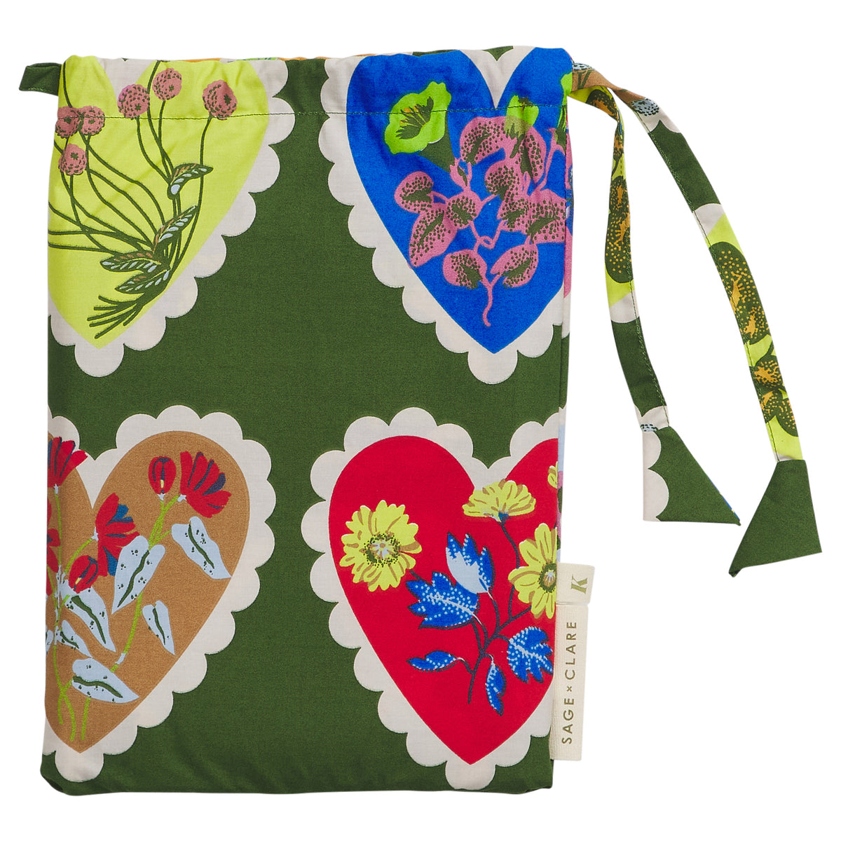 Loretta Cotton Quilt Cover - Hunter Green Single
