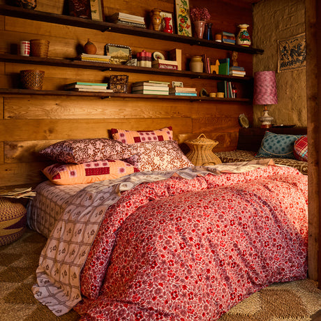 Magnolia Cotton Quilt Cover - Poppy Single