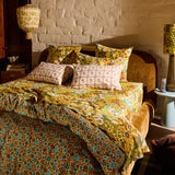 Magnolia Cotton Quilt Cover - Turquoise Single