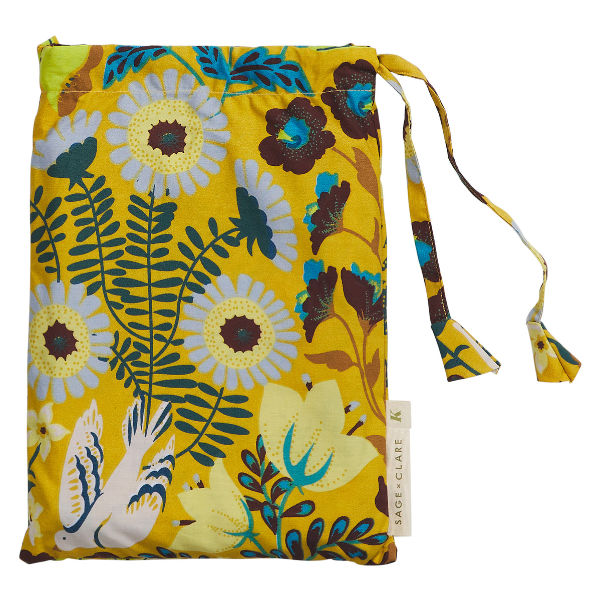 Sloane Cotton Quilt Cover - Ochre Single