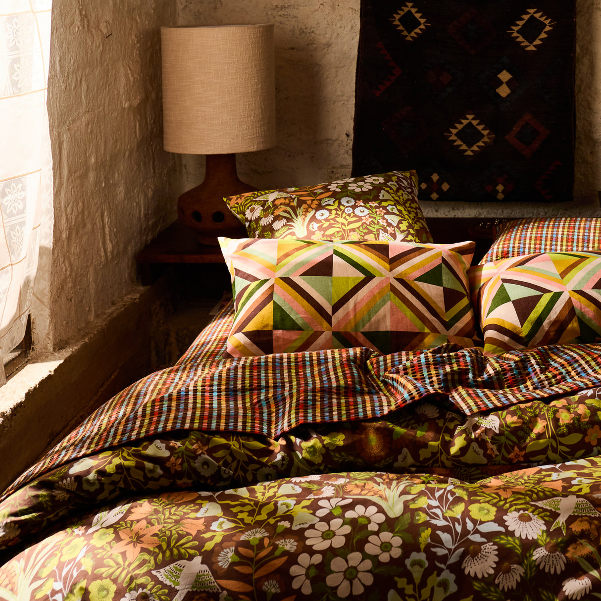 Sloane Cotton Quilt Cover - Umber Single