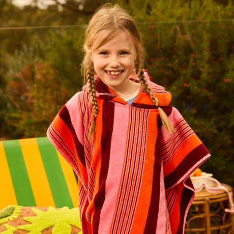 June Nudie Hooded Towel - Dahlia