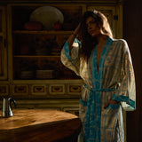 Bonny Cotton Robe - Turquoise