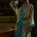 Bonny Cotton Robe - Turquoise