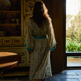 Bonny Cotton Robe - Turquoise