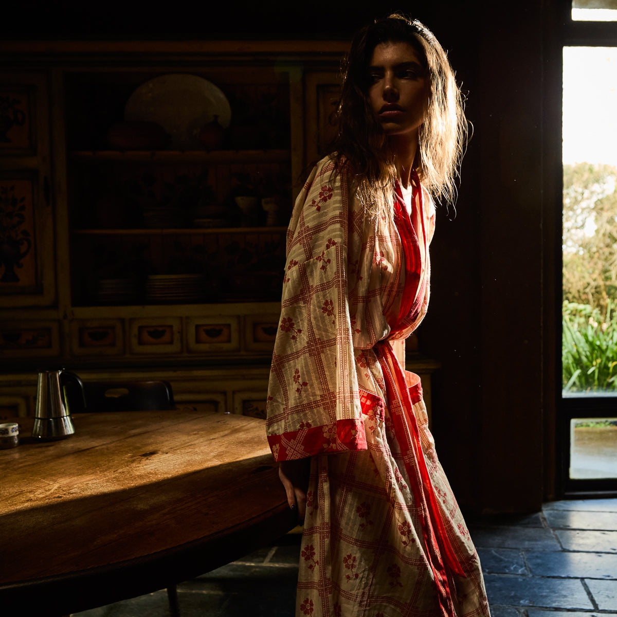 Bonny Cotton Robe - Poppy