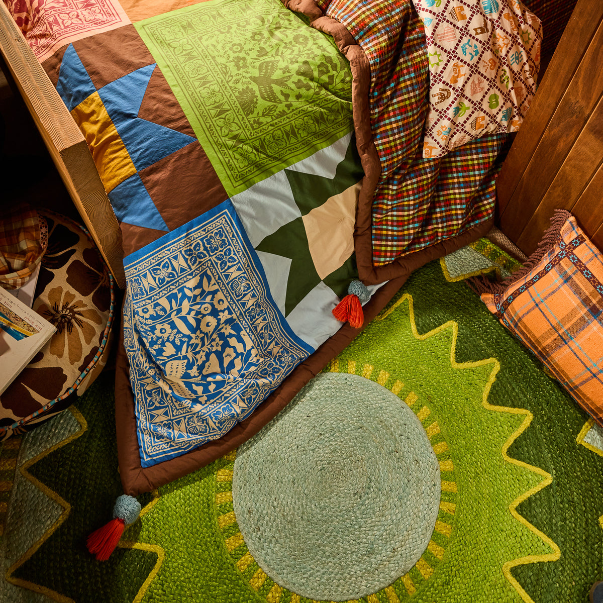 Maeve Jute Rug - Hunter Green