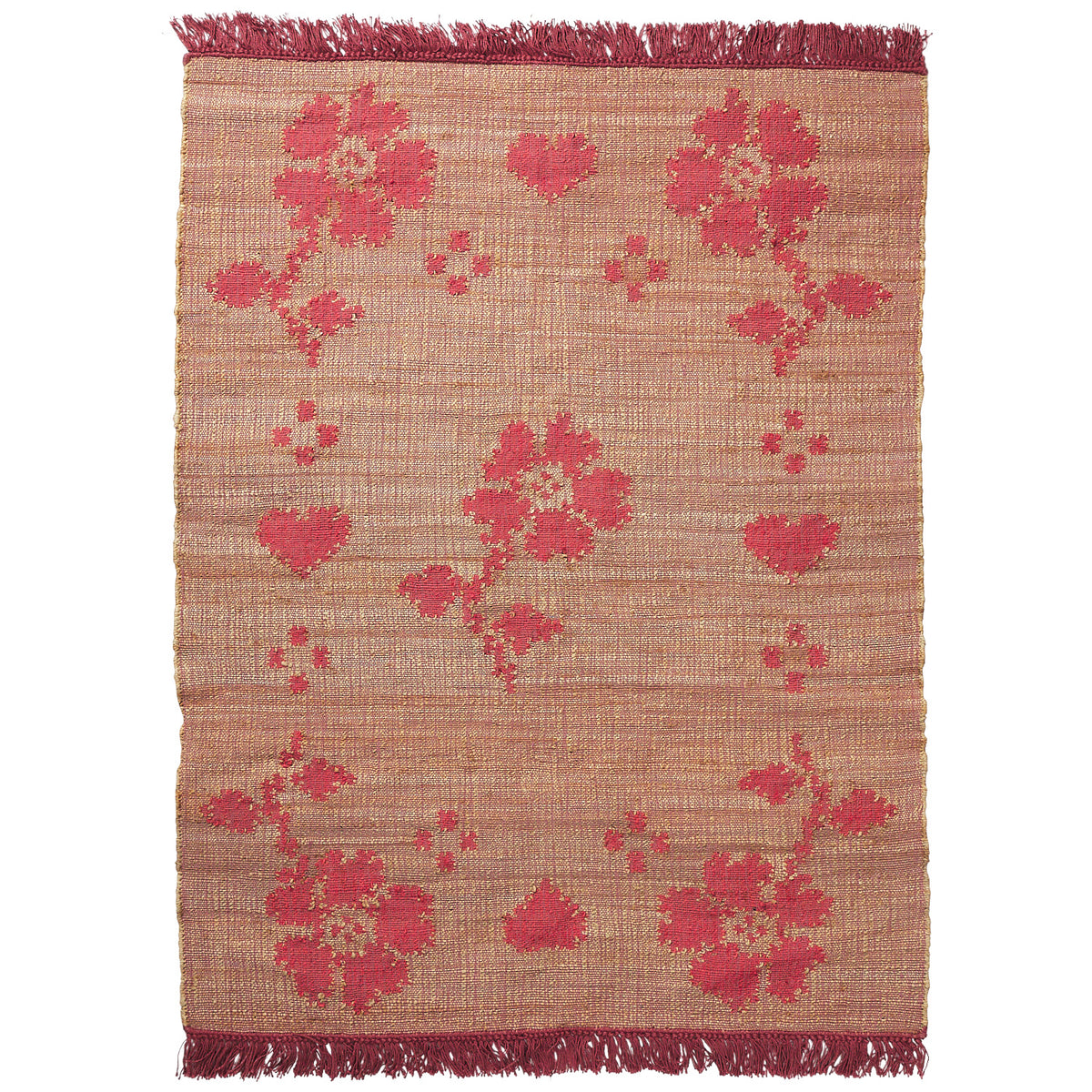 Ardenna Jute Rug - poppy 150 x 210 cm