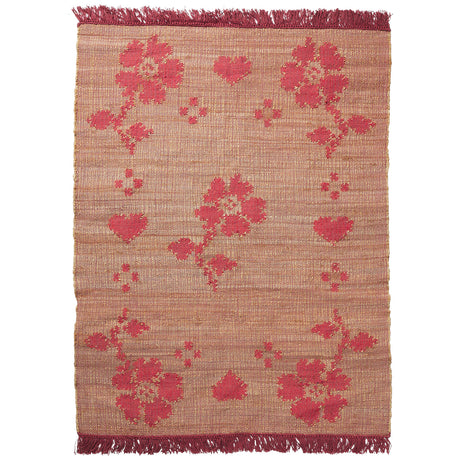 Ardenna Jute Rug - poppy 150 x 210 cm