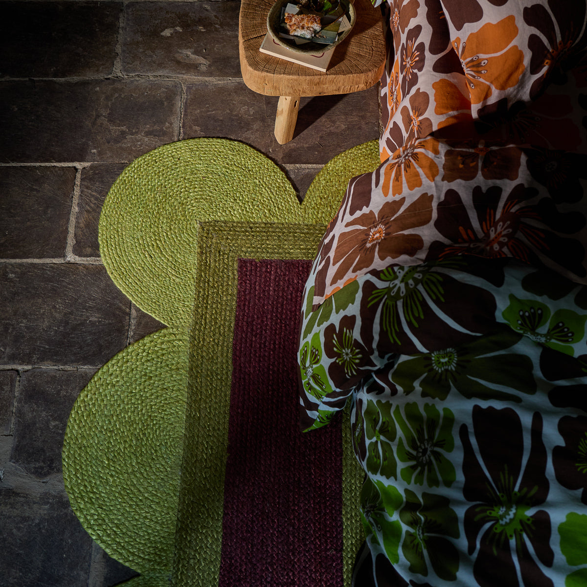 Neomi Jute Rug - Cactus Green 150 x 210 cm
