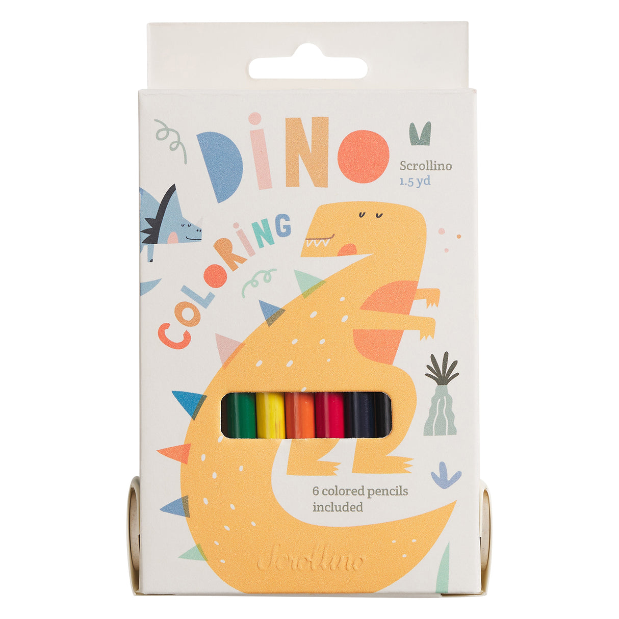 Coloring Book with Dinosaurs - Scrollino DINO Coloring