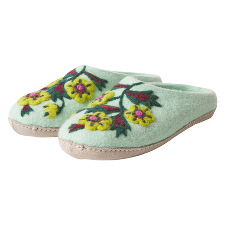 Marie Felt Slippers - Jade Small