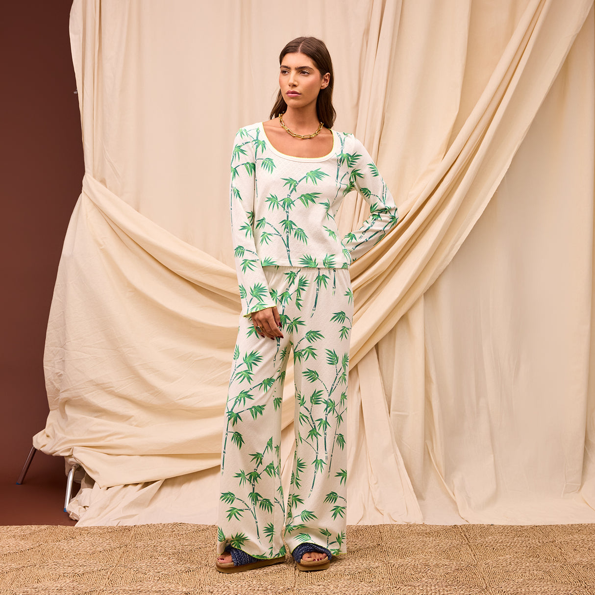 Aneta Pointelle Pyjama Set 6