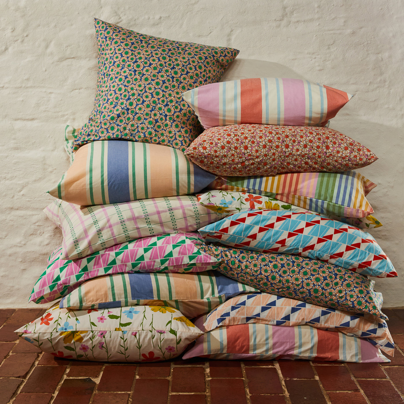Posie Cotton Euro Pillowcase Set - Dahlia Default Title
