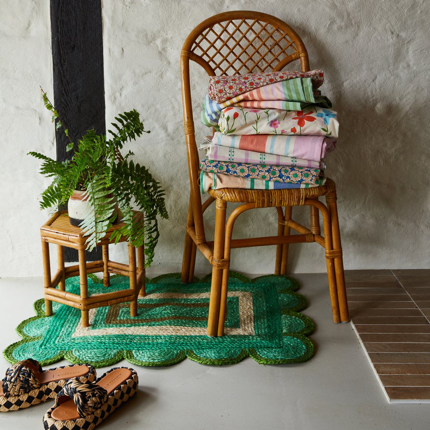 Posie Cotton Fitted Sheet - Dahlia Cot