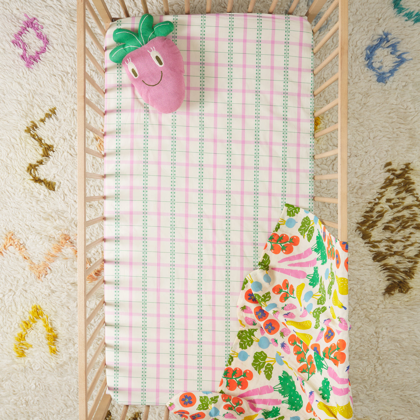 Mica Cotton Fitted Sheet Cot