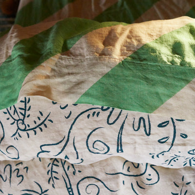 Palo Alto Linen Flat Sheet - Edamame Single