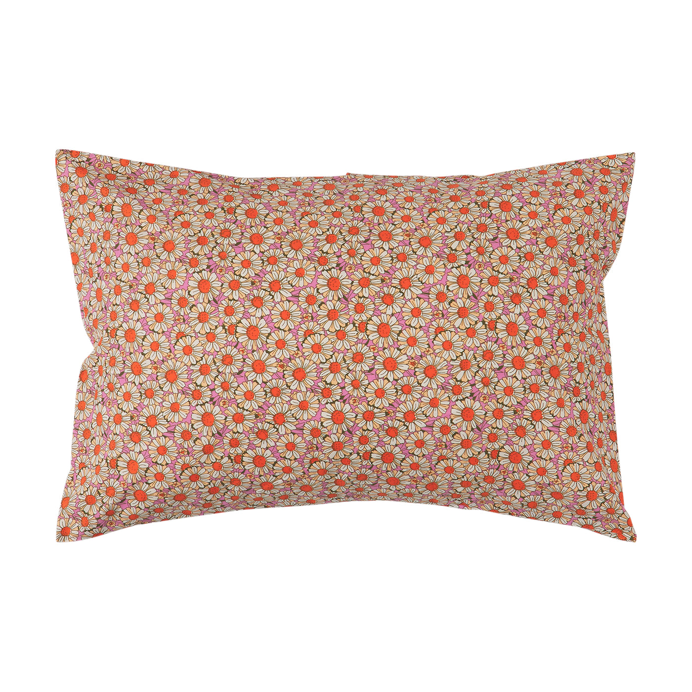 Posie Cotton Pillowcase Set - Dahlia Standard