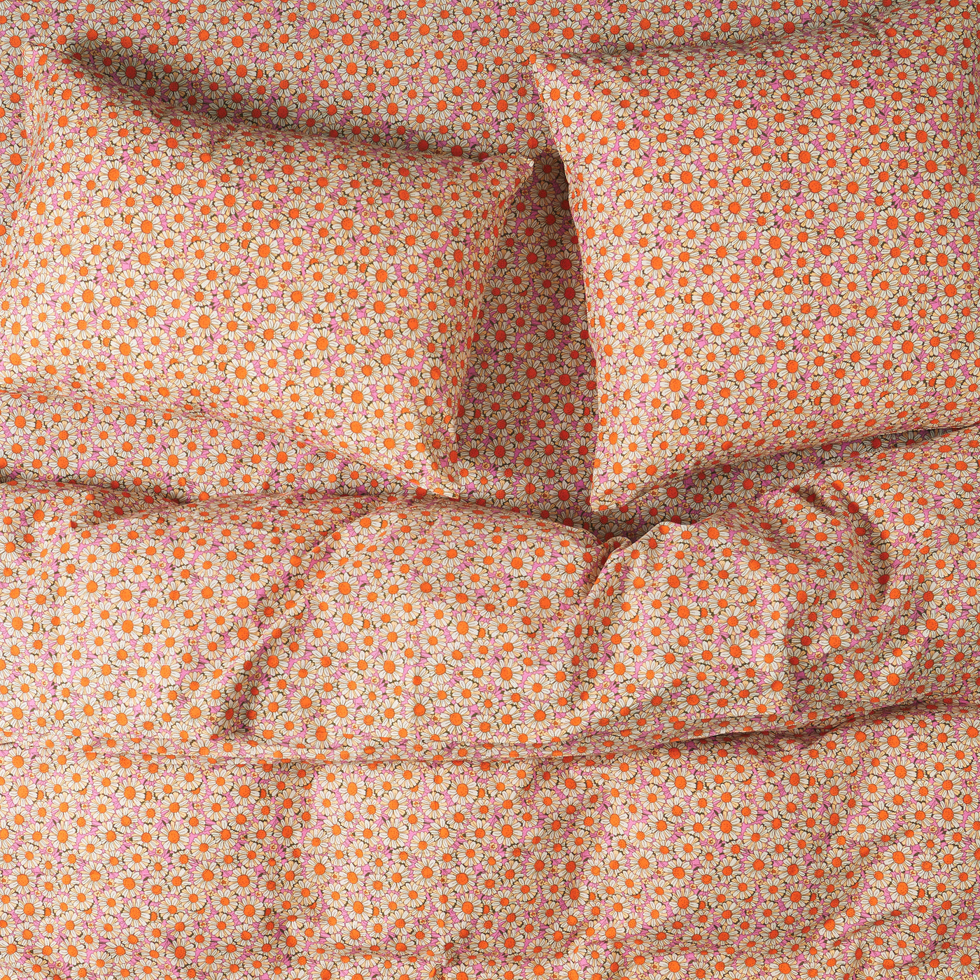 Posie Cotton Pillowcase Set - Dahlia Standard