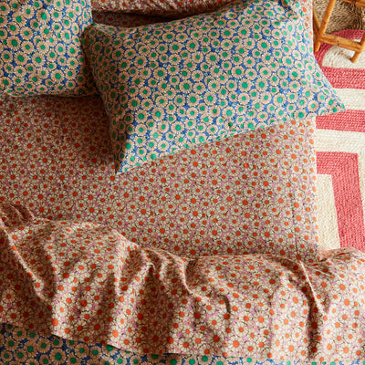 Posie Cotton Pillowcase Set - Freesia Standard