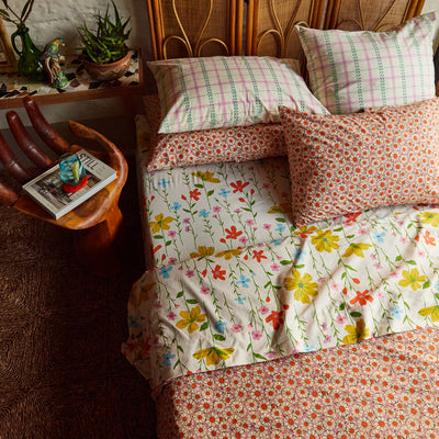 Posie Cotton Quilt Cover - Dahlia Single