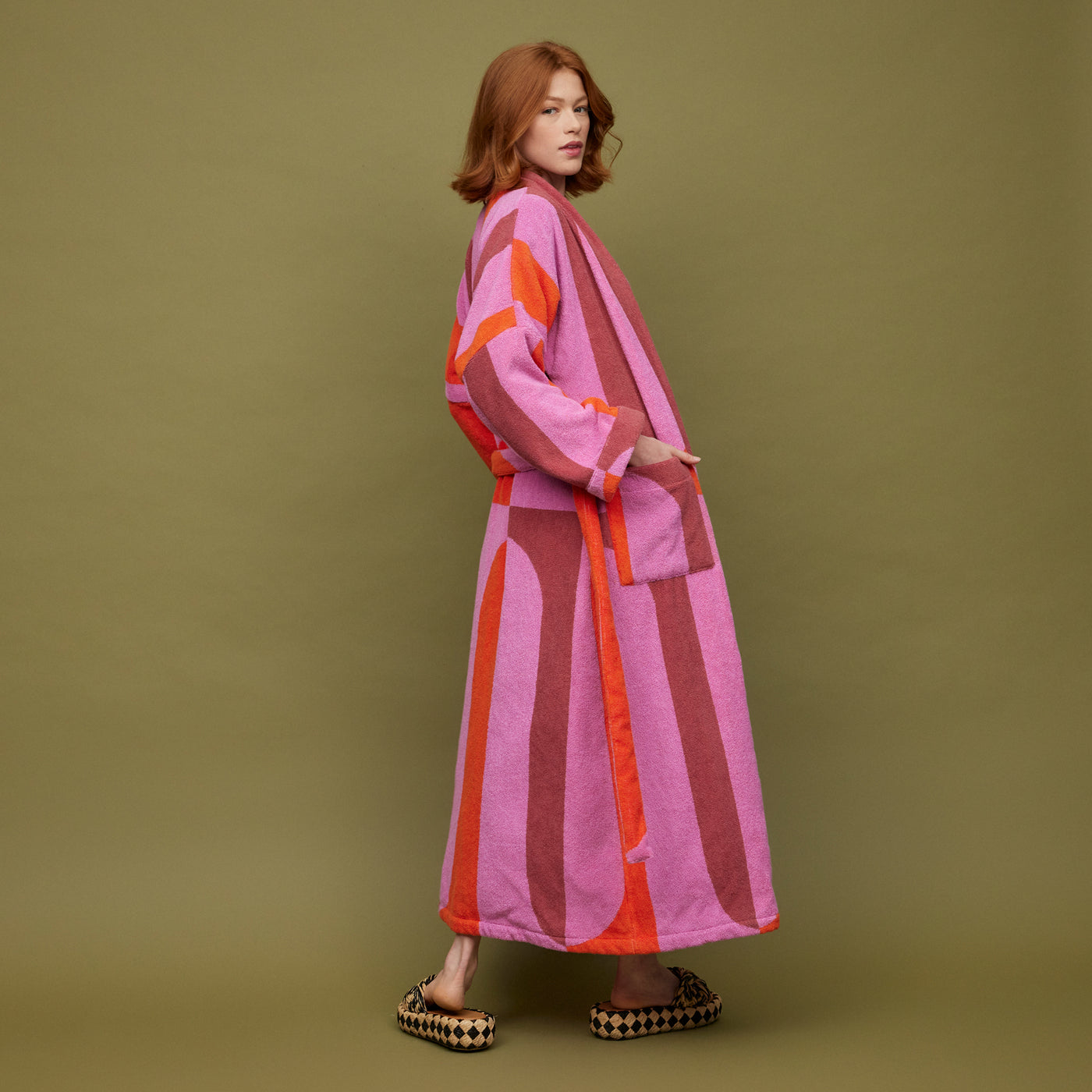 Redondo Towelling Robe - Dahlia XS/S