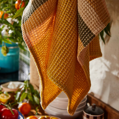 Delano Stripe Tea Towel - Turmeric Default Title